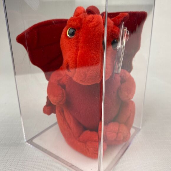 Ty Beanie Baby Y DDRAIG GOCH Red Dragon UK EXCLUSIVE! MWMT Beckys TRUE BLUE Auth - Picture 12 of 13